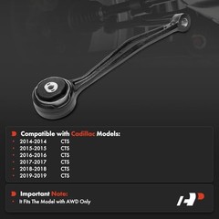 Front Left Forward Lower Control Arm, with Bushing, Compatible with Cadillac