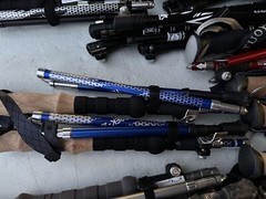 Outdoor Products foldable Trekking Walking Hiking Poles Sticks. Pairs only.