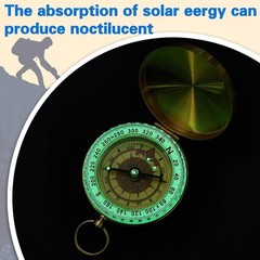 12 Pcs Kids Camping Survival Compass Glow in The Dark Metal Pocket Compass fo…