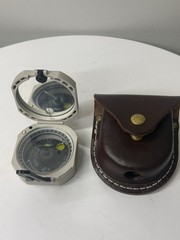 BRUNTON Pocket Transit Compass With Leather Case