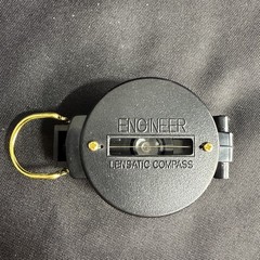 Vintage Precise Pathfinder Engineer Lensatic Compass Taiwan 2 Inch Black