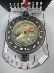 RARE Brunton Model 8040 Compass Clinometer w/ Leather Case USA Vintage