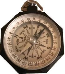 Vintage 1936 Taylor LEEDAWL Compass No. 2920 Black Bakelite with Original Box