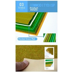 Grass Landscape Mat Roll for Architectural Models and Wargame Scenery Use