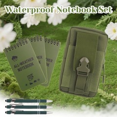 7 Pack Waterproof Notebook Set, 3×5 Inch Waterproof Notepad with Weatherpro