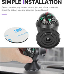 Car Compass,Car Accessories Adjustible Compass for Cars,Universal Automotive Mou