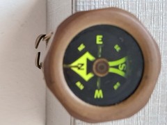 Lapel Compass Long Stem Pin-On – Hunting Hiking Camping – (6)