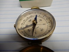 Vintage Pocket Compass Unbreakable Glass Made in Western Germany Box No. 808