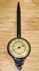 Vintage Double Sided Compass Inches to Miles Curvimeter Measuring Drafting Tool