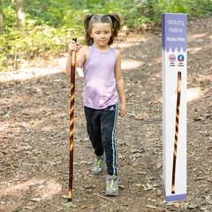 Rustic Wooden Walking Sticks for Hiking- twistik 40 inch