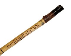 Artisan Hand Carved Huber Original Wood Trekking Walking Hiking Stick FAST TRACK