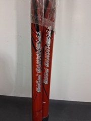 Set of Outad Red Aluminum Alloy Trekking Poles 24″ Long Comfort Handles