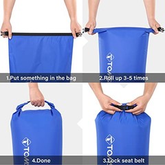 Dry Bag 3-Pack/5-Pack, Lightweight Waterproof 3L+5L+8L 3 Pack – Assorted Color