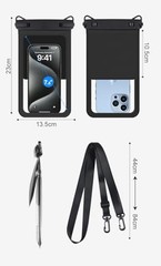 Double Space Waterproof Phone Pouch Case – IPX8 Water Proof Cell Phone Dry Bag