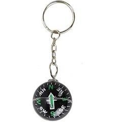 Munkees Ball Compass Keychain, Small Useful Outdoor Tool Gift, Hiking Key