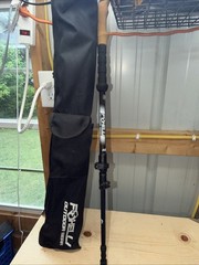 Foxelli Trekking Poles Lightweight Universal Black NEW IN Bag 3 Poles!