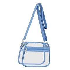 Clear Bag for Stadium Events Clear Sports Fan Handbags Purses Medium Sky Blue