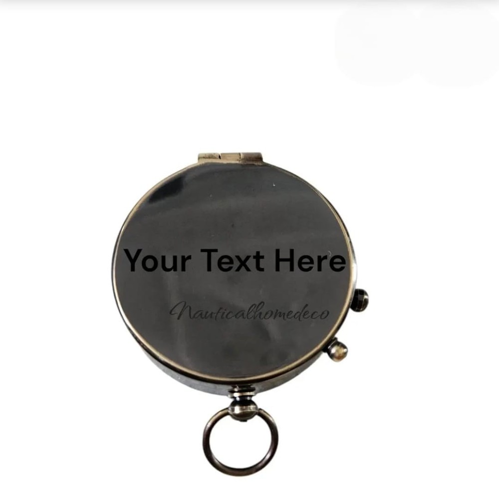 Custom Engraved Working Brass Compass-Personalized Gift Unique Gift for Couples