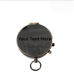 Custom Engraved Working Brass Compass-Personalized Gift Unique Gift for Couples