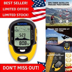 Altimeter GPS Digital Waterproof Outdoor Altitude Pre-Warning Remind Compass …