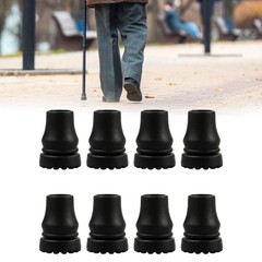 8Pcs Trekking Poles Cane Tip Protector Walking Pad Nonslip Foot Cover