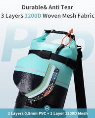 Waterproof Dry Bag for Women Men, 5L//20L Roll Top Lightweight Dry 10L Green