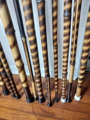 HUGE LOT O F ” 100 ” BAMBOO HIKING / WALKING STICKS FROM 48″ TO 60+”