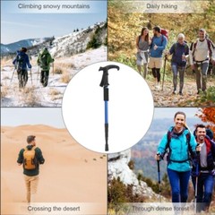 Tactical Trekking Poles Walking Climbing Cane Camping Hiking Survival Sticks USA