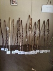 Handmade Brown Natural(twisty sticks)Wood Walking Stick Walking Staff for Adults