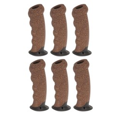 6Pcs Reusable Cork Handles for Ski Pole Replacement Ergonomic Grip for Hiking