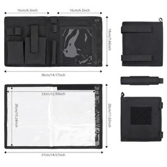 Map Case, Military Map Protector, Water-Resistant Map Pouch Holder for Black