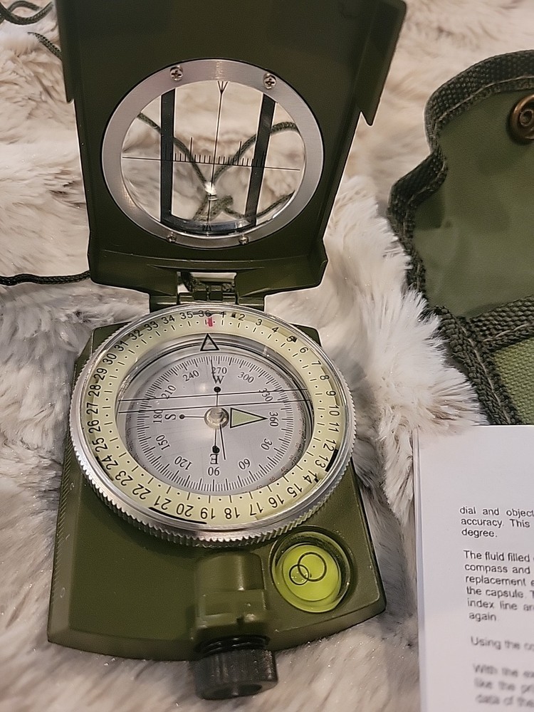 Professional Compass Pocket Military Army Outdoor Hiking Camping Survival BOB