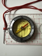 Orienteering Compass Olcom Fs-14 With Lanyard Made In Japan