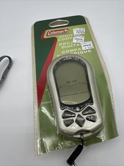 Coleman Digital Compass Temp Time Date Compass Alarm Stopwatch Thermometer Open