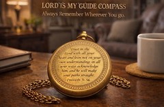 Trust in the Lord with All Your Heart – Proverbs 3:5-6 Quote Engraved Brass C…