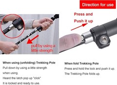 Heavy-Duty Ultralight Hiking Pole with Quick Lock System