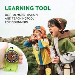 Magnetic Compass Navigation Tool Backpacking Camping Hunting Kids Survival Gear