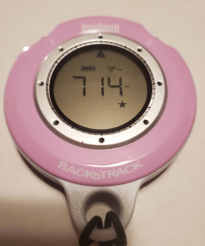 AS-IS Bushnell BackTrack GPS Personal Location Device Compass 360052 Pink