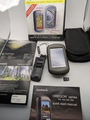 Garmin Oregon 450t + 2 ChipsColor Touch Screen GPS Maps Hiking Navigation Works!