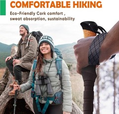 Trek-Z Cork Grip Trekking Poles – Lightweight & Adjustable