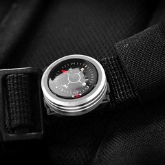 For 25MM Watch Wrist Band Strap Compass Outdoor Waterproof Survival Gadget