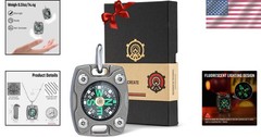 Glow-in-the-Dark Pocket Compass: Perfect for Outdoor Explorers & Gift Giving