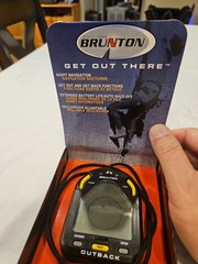 Brunton Outback Digital Compass Geocache Orienteering Tested Works Needs Battery