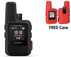 Garmin inReach Mini 2 Black GPS Satellite Communicator 010-02602-01 w/Red Case