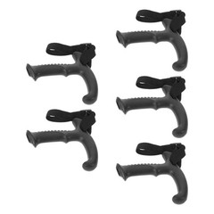 5Pcs Reusable Hiking Stick Handle Grips with Strap Black for Outdoor Trekking