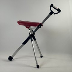 STEP2GOLD Ta-Da Chair Series 2, Portable Trekking Hiking Pole in Red 34.2″