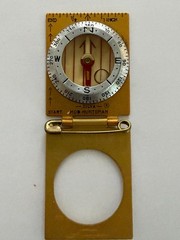 Vintage Silva Huntsman Compass with Original Plastic Case and Instructions