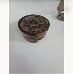 Personalized Brass Pocket Compass with Leather Case Christian Engraved Baptism
