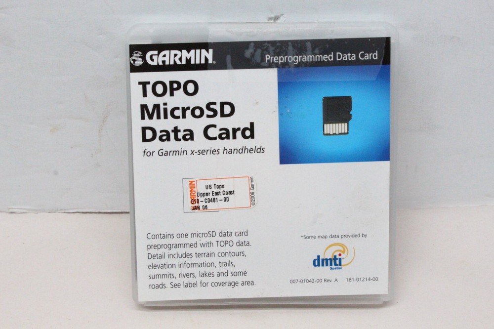 Garmin TOPO microSD Data Card Upper East Coast, For X-Series