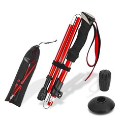 Lightweight Collapsible Trekking Five-fold Walking Stick For Pole Nordic Walking